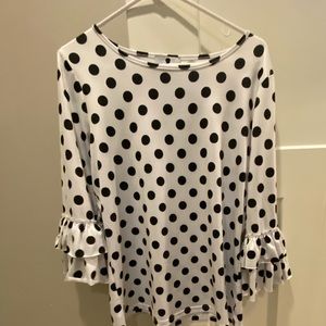 Dainty Jewels Polkadot Long Sleeve Shirt